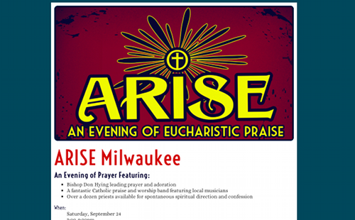 Arise Milwaukee website preview